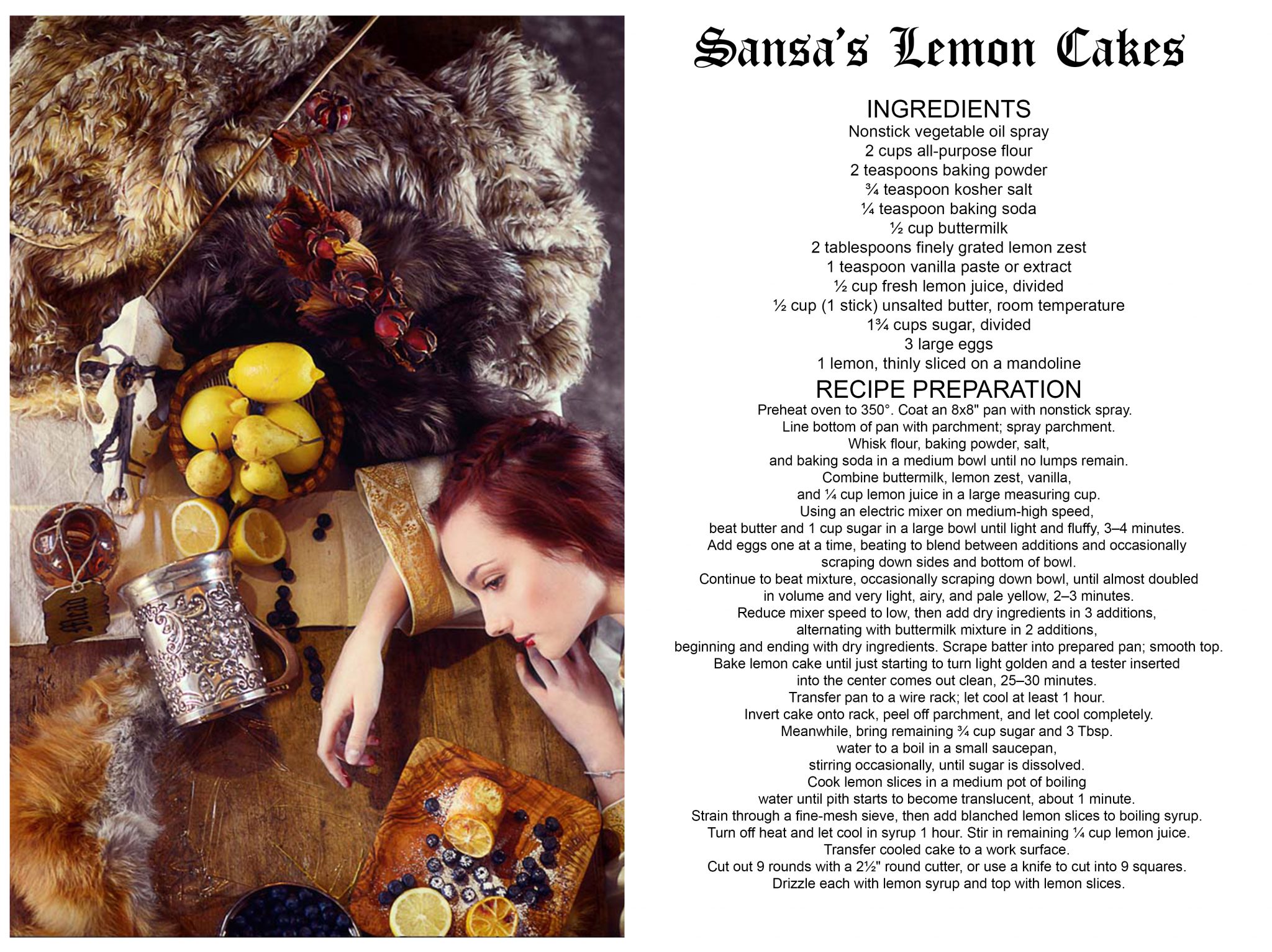 sansa and the lemon cackes